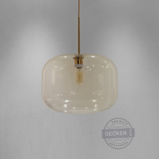 金石吊燈 大 - 藝術設計燈飾 金色鐵件 透明吊燈