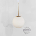 滿月吊燈 - 金色浪漫設計燈飾 奢華金 奶白玻璃氣氛吊燈