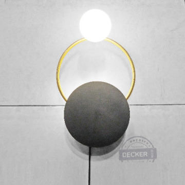 星環壁燈 B - 創意投影設計 氣氛照明 奢華金色