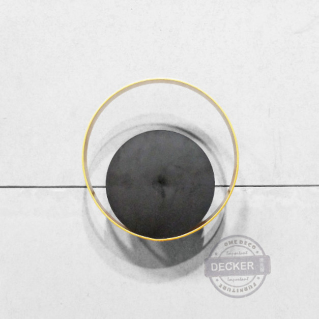 星環壁燈 A - 創意投影設計 氣氛照明 奢華金色