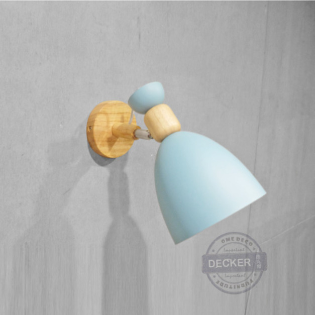 花束壁燈 (白/灰/綠/粉/黃/藍) - Nordic Style 北歐風彩色鐵件 多角度調整