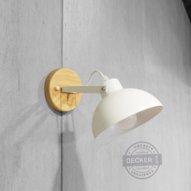 集集木壁燈 (黑/白) - 北歐風燈飾 簡約風格設計 走道玄關 床頭燈
