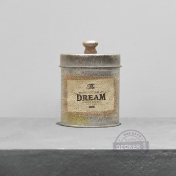 蓋子小鐵罐 DREAM - Vintage復古家飾 道具擺飾 老式空間