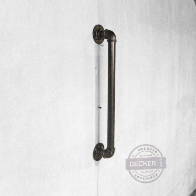 穀倉門把 B款 (38/48) - 五金配件 DIY鐵製門把 水管造型