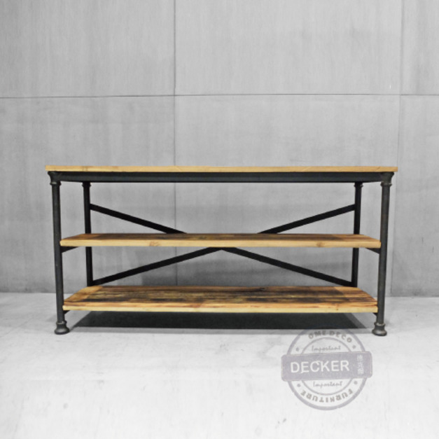 [Last] 貝克雙層架 - 老工業家具 末日風格 老榆木