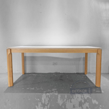 喬石大腳桌 180cm - 優雅雲石紋路 石板橡膠木腳 現代北歐風