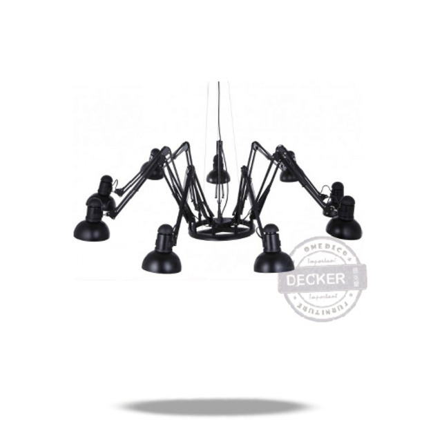 蜘蛛燈 九頭 - 經典設計 大型藝術吊燈