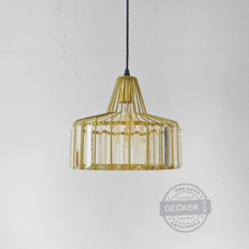 羅曼吊燈 (金/黑) - 現代奢華 水晶藝術 折射氣氛