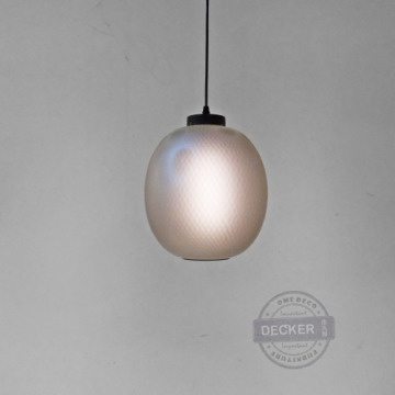 禪室吊燈 (銀黑/白金) - 氣氛照明 藝術玻璃燈具