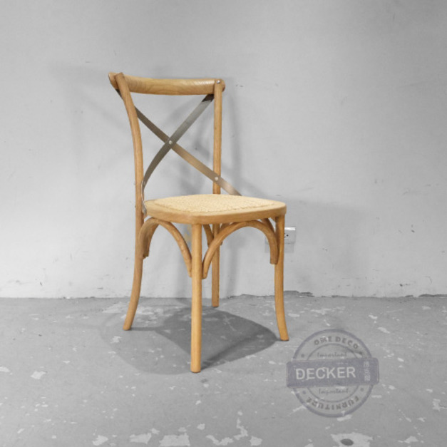 [特價] 瑪德琳餐椅 (原木藤鐵) - 鄉村田園風格 經典北歐實木