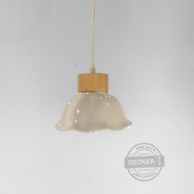 小花吊燈 - 純白陶瓷 小巧清新 設計燈具