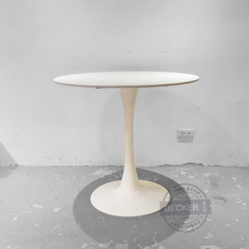 白鬱金香桌 80/70 (白紋岩) - 純白家具 雲彩大理石 經典設計