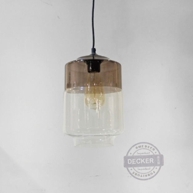 純粹吊燈 B款 - 北歐風燈飾 金屬玻璃混搭風