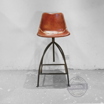 [Last] 格蘭升降吧台椅 - 經典工業風 真皮吧檯椅