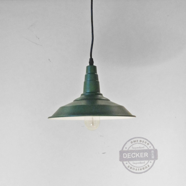 [Last] 窩窩頭吊燈 (綠) - 經典工業風 鍋蓋鐵件