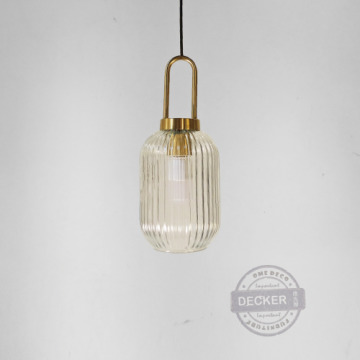 鎖扣香水瓶吊燈 A款 - 藝術玻璃 英倫古典 奢華金燈具