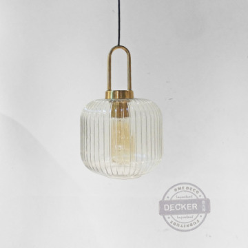 鎖扣香水瓶吊燈 B款 - 藝術玻璃 英倫古典 奢華金燈具