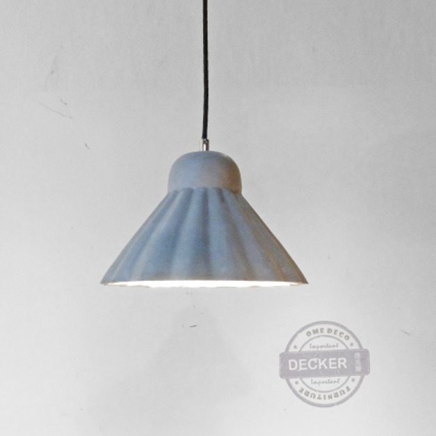 水泥吊燈 羽球 - 工業泥作風格 清水模設計