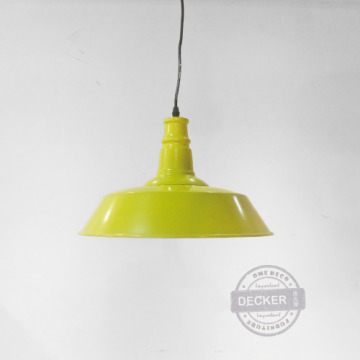 [Last] 鍋蓋吊燈 36cm (黃) - 經典工業風 絕版燈具 鍋蓋鐵件