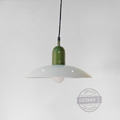 莫蘭迪吊燈 (綠/白/紅/粉) - 北歐彩色風格 鐵件鍋蓋 撞色設計