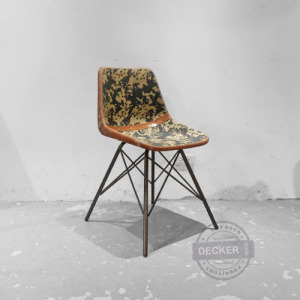 [Last] 格蘭餐椅(迷彩綠) - 經典工業風 真皮餐椅