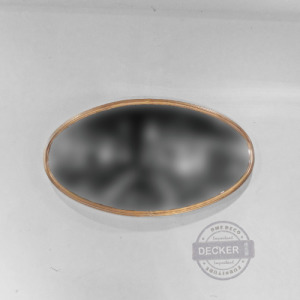 金閣橢圓鏡 - 新古典 玫瑰金家飾 藝術掛鏡