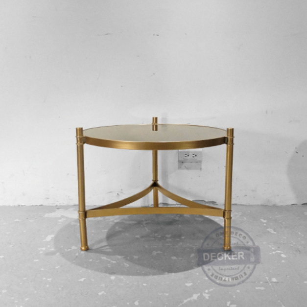 銅禾茶几 60cm - 新古典古銅金 復古時尚 設計邊桌