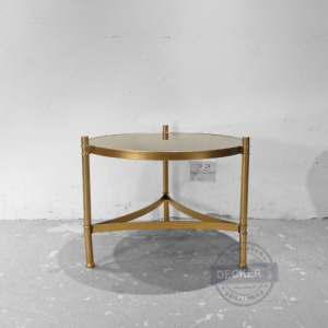 銅禾茶几 60cm - 新古典古銅金 復古時尚 設計邊桌