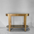 銅禾雙層邊几 - 新古典古銅金 復古時尚 設計邊桌