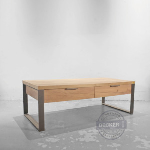 [Last] 柏格茶几 (原木) - 簡約風格矮桌 双抽屜茶几