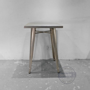 Tolix 鐵桌 60cm (銀/紅/黃/黑) - 工業風始祖 全鐵方桌 戶外餐桌