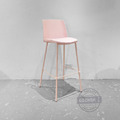 品妍吧台椅 (粉) - 北歐風格 彩色鐵件 軟墊舒適設計