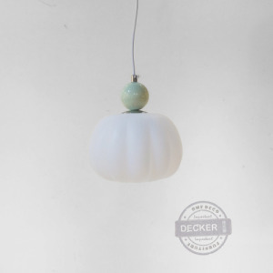 小瓜吊燈 (粉綠/橘) - 設計小吊燈 氣氛燈飾 壓克力燈罩