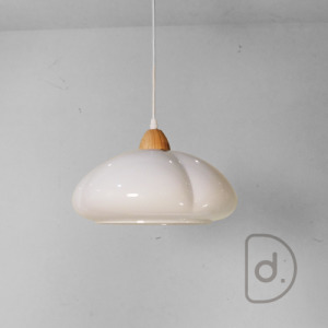 瓜洲吊燈 (白) - 彩色玻璃 老式復古 藝術燈飾