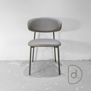 亨特餐椅 (深灰皮) - 舒適加厚軟墊 現代北歐風 設計書房椅