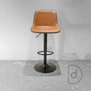 奧馬升降吧台椅 - 雙色皮革 舒適寬大 調整中島