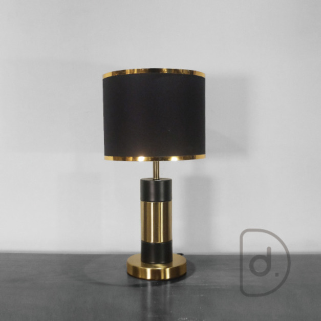 倫庭桌燈 (黑/白) - 古典浪漫 氣氛照明 金色燈飾