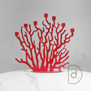 [特價] 珊瑚燭台 (黑/白/紅) - 設計風格家飾 藝術擺飾 奢華浪漫 水晶裝飾