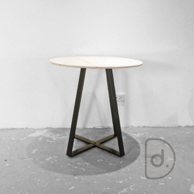 理塔十字邊几 60cm - 石面大邊桌 大理石邊几 小茶几