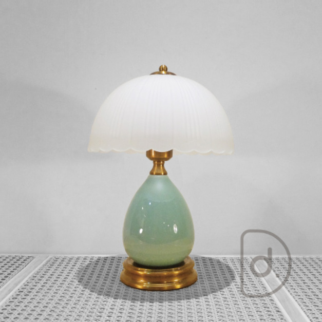 雨青桌燈 - 中式古典藝術 浪漫氣氛 老式復古