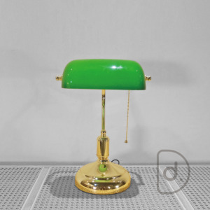 博物館桌燈 (綠/黑) - 古典金色燈飾 老式復古 藝術檯燈
