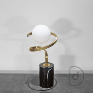 悠旋桌燈 - 金色工藝 大理石照明 藝術桌燈