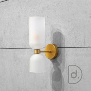 謬斯壁燈 (金霧) - 金色典雅設計 藝術白玻璃