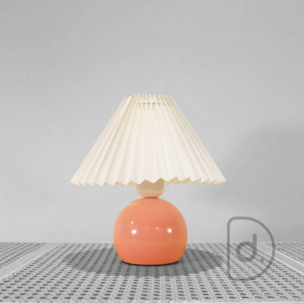 百摺桌燈 (粉/黃) - 古典摺紙 彩色圓球 氣氛燈飾