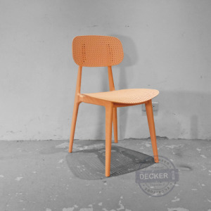 洞洞夏洛特餐椅 (粉) - 塑料家具 戶外餐椅 多彩北歐風