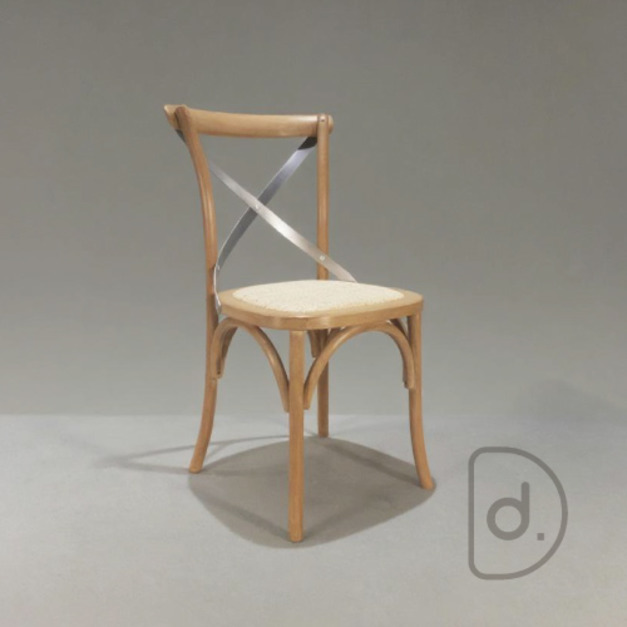 [特價] 瑪德琳餐椅 (仿舊木藤鐵) - 鄉村田園風格 經典北歐實木