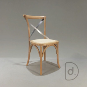 [特價] 瑪德琳餐椅 (仿舊木藤鐵) - 鄉村田園風格 經典北歐實木