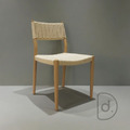 漢斯餐椅 - 藤編設計 北歐風餐椅 轉印鐵件