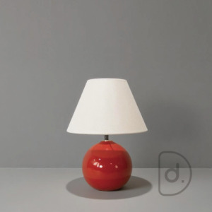 朱圓桌燈 - 古典燈罩 藝術小燈 氣氛燈飾