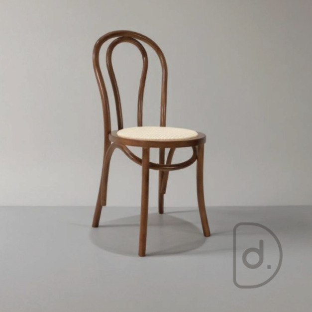 18號餐椅 (藤面) - 經典設計 實木藤編 北歐風格